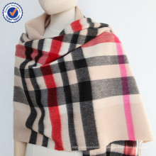 Ladies Classical Winter and Fall Large Size 70*200cm Checked in Stock pure 100% wool shawl SWW802